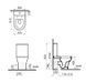 Унітаз підлоговий VitrA Zentrum Rim - Ex 88-9824B003-7216 з бачком та сидінням Soft Close
