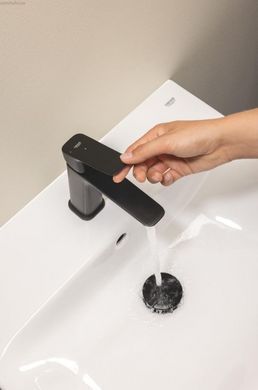 Смеситель для раковины Grohe Dice черный матовый 1018612430 с донным клапаном Push Open