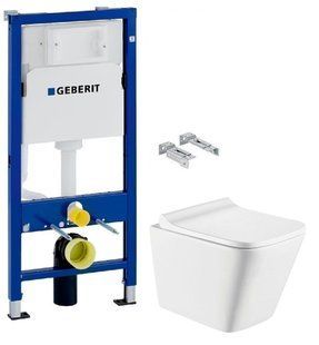 нсталяція Geberit Duofix 458.103.00.1 + Унітаз підвісний Koller Pool Trend Rimless TR-0490-RW із сидінням Soft Close