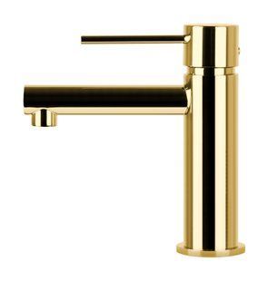 Смеситель для раковины (умывальника) Corsan LUGO GOLD золотой низкий CMB7511GL
