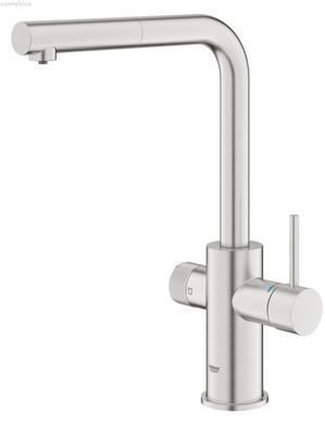 Смеситель для кухни Grohe Blue Pure Minta сатин MO67530601DC с фильтром обратного осмоса Ecosoft Pure