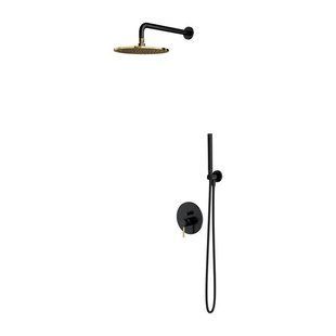 Душевая система скрытого монтажа Omnires Y black/gold SYSY18BLGL