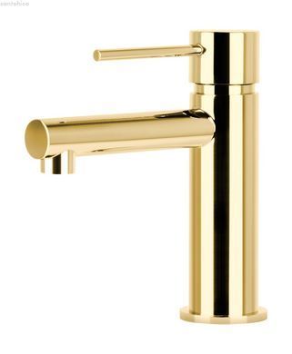 Смеситель для раковины (умывальника) Corsan LUGO GOLD золотой низкий CMB7511GL