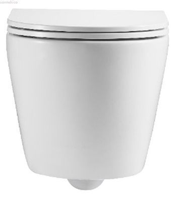Унитаз подвесной Devit Flow Vortex Flush DFL0460111W с сиденьем Soft Close