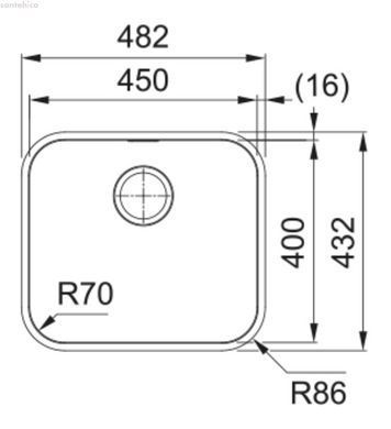 Кухонна мийка Franke Smart SRX 110-45 122.0739.592
