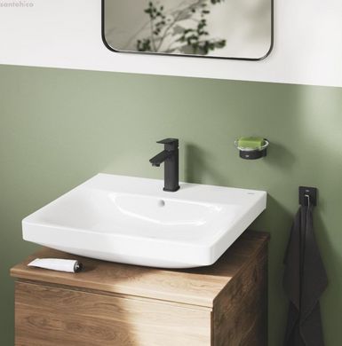 Смеситель для раковины Grohe Dice черный матовый 1018612430 с донным клапаном Push Open