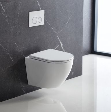 Унитаз подвесной Devit Flow Vortex Flush DFL0460111W с сиденьем Soft Close