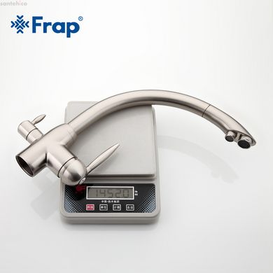 Смеситель для кухни на две воды Frap F4399-5, сатин