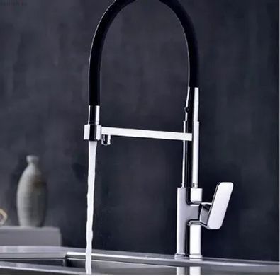 Змішувач для кухні Fabiano FKM 3119 PX Inox нерж.-чорний 8231.403.1017 під фільтровану воду