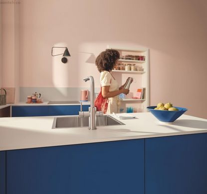 Смеситель для кухни Grohe Blue Pure Minta сатин MO67530601DC с фильтром обратного осмоса Ecosoft Pure