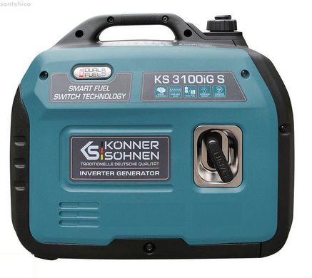 Генератор инверторный Könner&Söhnen KS 3100iG S газ/бензин 3,1 кВт