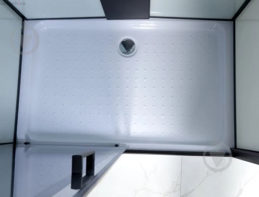 Гідромасажний бокс GM 120x85 (Профіль &mdash; чорний, скло &mdash; сіре) GM-3418
