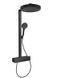 Душевая система с термостатом Hansgrohe Rainfinity Showerpipe 360 1jet черный матовый 26853670