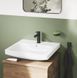 Смеситель для раковины Grohe Dice черный матовый 1018612430 с донным клапаном Push Open