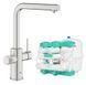 Смеситель для кухни Grohe Blue Pure Minta сатин MO67530601DC с фильтром обратного осмоса Ecosoft Pure