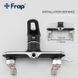 Змішувач для душ з гігієнічною лійкою Frap F2049-6, чорний/хром