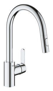 Змішувач для кухні з висувним виливом Grohe QuickFix Get 31484001