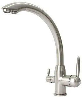 Змішувач для кухні Fabiano FKM 312 Inox нержавіюча сталь 8231.403.0533 під фільтровану воду