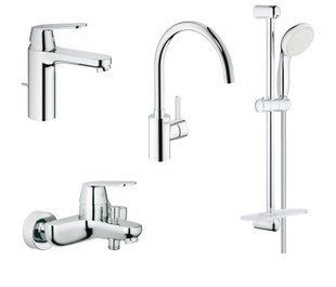 Набір змішувачів для ванни та кухні Grohe Eurosmart Cosmopolitan 4 в 1 (126115MK)