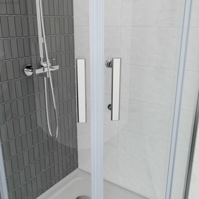 Душовий кут Ravak Domospa SLCP4-90 (Профіль - полір. алюміній, скло - прозоре) RKUC500026