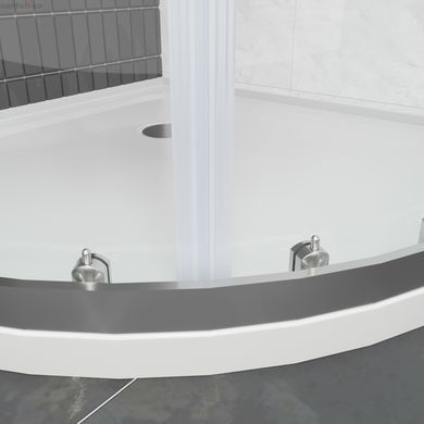 Душовий кут Ravak Domospa SLCP4-90 (Профіль - полір. алюміній, скло - прозоре) RKUC500026