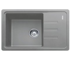 Кухонна мийка з сифоном граніт BSG 611-62 сірий камінь оборотна Franke 114.0575.042
