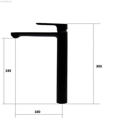 Смеситель для раковины Fabiano Modena 10202 Graphite pvd-графит 8231.401.1573