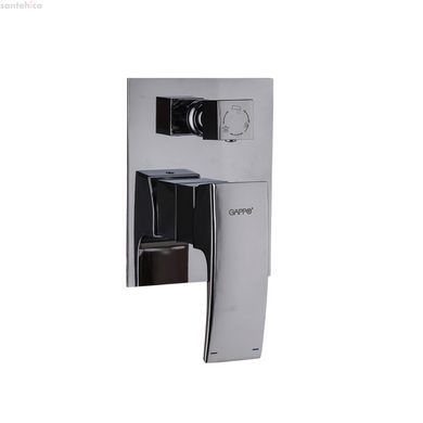 Встраиваемая душевая система GAPPO G7107-20, излив - переключатель на лейку, 3-функции, хром