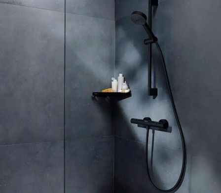 Змішувач для душу Hansgrohe Fine Ecostat чорний матовий 73014670