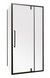 Душевая кабина Mixxus Premium Bevel 100x80 (Профиль - черный, стекло - прозрачное) MI6870
