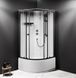 Душовий бокс Am.Pm X-Joy Round Deep 90x90 (Профіль - чорний, скло - прозоре) W94C-401A-090BT