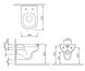 КОМПЛЕКТ: Унитаз подвесной Am.Pm Like FlashClean C801700SC с сиденьем soft + Стойка с туалетной щеткой Am.Pm Like A8033400