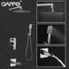 Встраиваемая душевая система GAPPO G7107-20, излив - переключатель на лейку, 3-функции, хром