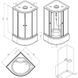 Душовий бокс Am.Pm X-Joy Round Deep 90x90 (Профіль - чорний, скло - прозоре) W94C-401A-090BT
