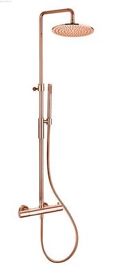 Душевая система с термостатом Paffoni Birillo розовое золото ZCOL646KLIQROSE