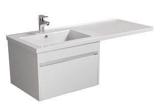 Тумба подвесная Мойдодыр Wing 60-А-W 120 см 00-0008340 с раковиной Rodeo L