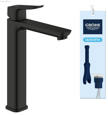 Змішувач для раковини Grohe Dice чорний матовий 1018922430