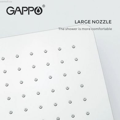 Встраиваемая душевая система GAPPO G7107-40, излив - переключатель на лейку, 3-функции, хром
