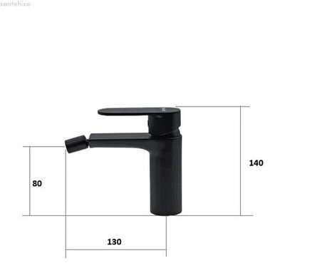 Змішувач для біде Fabiano Modena 10301 Black чорний 8231.401.1574