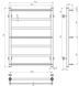 Полотенесушитель электрический Deffi Ladder 500x700 белый C.LK.70.50.7.E.W.R.3 правый