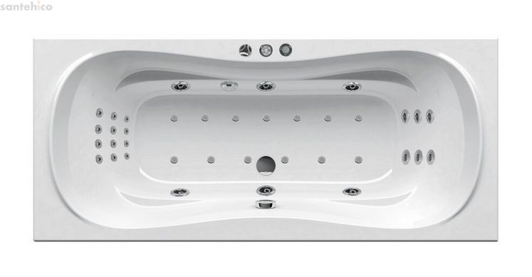 Гидромассажная ванна Ravak Campanula II 180x80 Duo Ultra (GMSR1486)