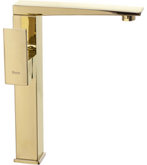 Змішувач для раковини (умивальника) REA LEVI GOLD золотий високий REA-B5137