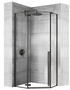 Душова кабіна REA DIAMOND BLACK MAT 90X90 REA-K5622