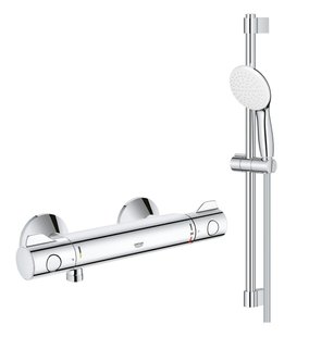 Змішувач для душу Grohe Grohtherm 800 хром 34558000 + Душовий гарнітур Grohe Tempesta 110 хром 27924003