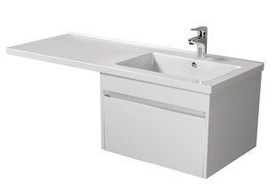Тумба подвесная Мойдодыр Wing 60-А-W 120 см 00-0008341 с раковиной Rodeo R