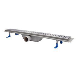 Трап линейный Q-TAP Dry FA304-700 с нержавеющей решеткой 700х73