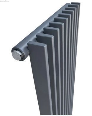 Дизайнерский радиатор отопления ARTTIDESIGN Pesaro 10/1800/360/50 серый матовый PE.10.180.36.5.G
