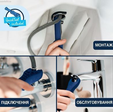 Смеситель для раковины Grohe Dice черный матовый 1018322430 с донным клапаном