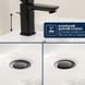 Смеситель для раковины Grohe Dice черный матовый 1018322430 с донным клапаном