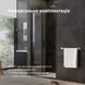 Душові двері Am.Pm Gem Solo Slide 110 см (Профіль &mdash; чорний, скло &mdash; прозоре) W90UG-110-1S-195BT